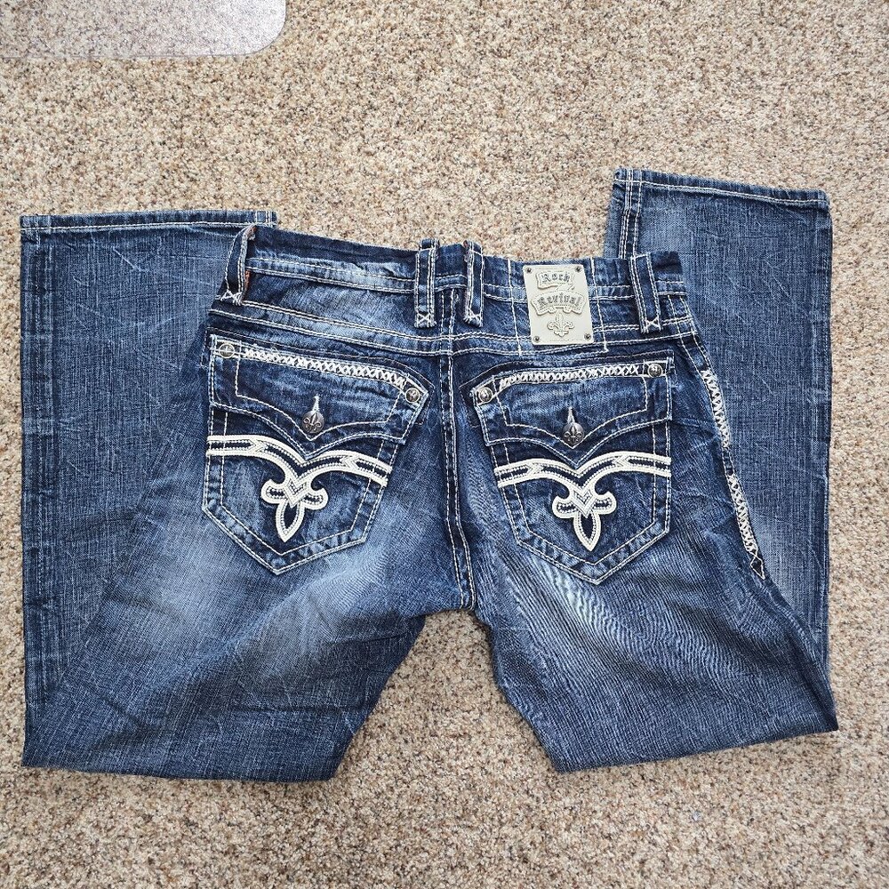 Rock Revival Men's Jeans Benjamin 33X32